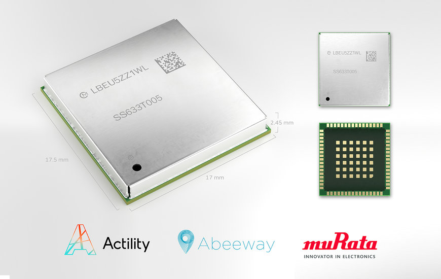 Murata co-develops ultra-low-power LoRaWAN® geolocation module with Abeeway for battery-powered IoT asset tracking